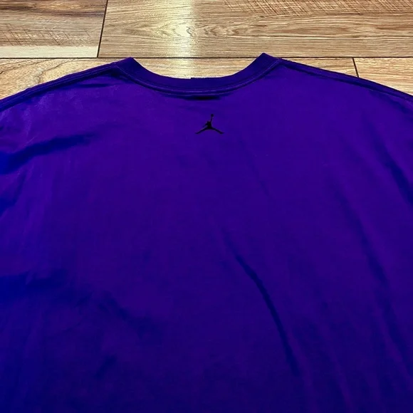 Jordan Jumpman Embroidered V-Neck Athletic Tee with Jump Logo - Picture 4 of 4